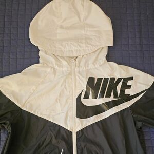 Nike White and Black Jacket